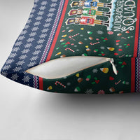 Nutcracker Squad Christmas Pillow Cover with Candy Cane and Snowflake Holiday Design - Wonder Print Shop