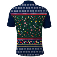 Nutcracker Squad Christmas Polo Shirt with Candy Cane and Snowflake Holiday Design - Wonder Print Shop