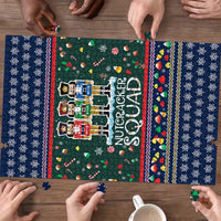 Nutcracker Squad Christmas Puzzle with Candy Cane and Snowflake Holiday Design - Wonder Print Shop