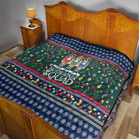 Nutcracker Squad Christmas Quilt with Candy Cane and Snowflake Holiday Design - Wonder Print Shop