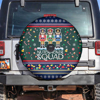 Nutcracker Squad Christmas Spare Tire Cover with Candy Cane and Snowflake Holiday Design - Wonder Print Shop