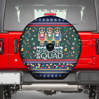 Nutcracker Squad Christmas Spare Tire Cover with Candy Cane and Snowflake Holiday Design - Wonder Print Shop