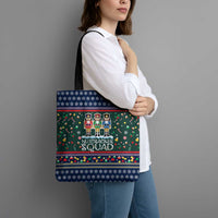 Nutcracker Squad Christmas Tote Bag with Candy Cane and Snowflake Holiday Design - Wonder Print Shop