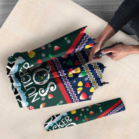Nutcracker Squad Christmas Umbrella with Candy Cane and Snowflake Holiday Design - Wonder Print Shop