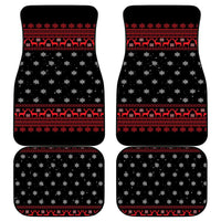 Funny Gingerbread Christmas Car Mats Hoodie with Gingers Are for Life Quote and Snowflake Pattern - Wonder Print Shop