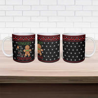 Funny Gingerbread Christmas Ceramic Mug Hoodie with Gingers Are for Life Quote and Snowflake Pattern - Wonder Print Shop