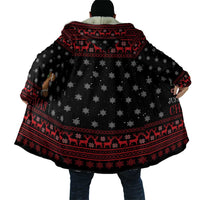 Funny Gingerbread Christmas Cloak Hoodie with Gingers Are for Life Quote and Snowflake Pattern - Wonder Print Shop