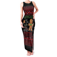 Funny Gingerbread Christmas Family Matching Tank Maxi Dress and Hawaiian Shirt Hoodie with Gingers Are for Life Quote and Snowflake Pattern - Wonder Print Shop
