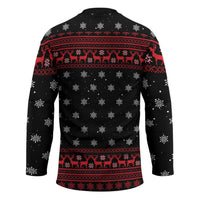 Funny Gingerbread Christmas Hockey Jersey Hoodie with Gingers Are for Life Quote and Snowflake Pattern - Wonder Print Shop