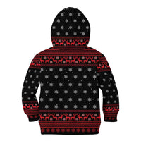 Funny Gingerbread Christmas Kid Hoodie Hoodie with Gingers Are for Life Quote and Snowflake Pattern - Wonder Print Shop