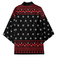 Funny Gingerbread Christmas Kimono Hoodie with Gingers Are for Life Quote and Snowflake Pattern - Wonder Print Shop