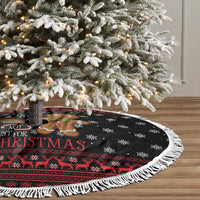 Funny Gingerbread Christmas Tree Skirt Hoodie with Gingers Are for Life Quote and Snowflake Pattern - Wonder Print Shop