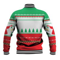 Funny Fitness Cookie Christmas Baseball Jacket with Gingerbread Design and Holiday Pattern - Wonder Print Shop