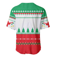 Funny Fitness Cookie Christmas Baseball Jersey with Gingerbread Design and Holiday Pattern - Wonder Print Shop