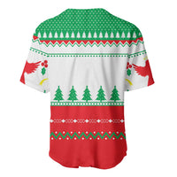 Funny Fitness Cookie Christmas Baseball Jersey with Gingerbread Design and Holiday Pattern - Wonder Print Shop