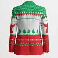 Funny Fitness Cookie Christmas Blazer with Gingerbread Design and Holiday Pattern - Wonder Print Shop