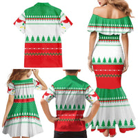 Funny Fitness Cookie Christmas Family Matching Mermaid Dress and Hawaiian Shirt with Gingerbread Design and Holiday Pattern - Wonder Print Shop
