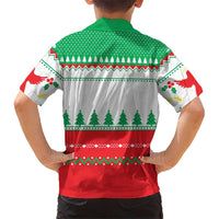 Funny Fitness Cookie Christmas Family Matching Short Sleeve Bodycon Dress and Hawaiian Shirt with Gingerbread Design and Holiday Pattern - Wonder Print Shop