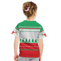 Funny Fitness Cookie Christmas Kid T Shirt with Gingerbread Design and Holiday Pattern - Wonder Print Shop