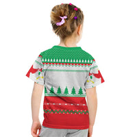 Funny Fitness Cookie Christmas Kid T Shirt with Gingerbread Design and Holiday Pattern - Wonder Print Shop