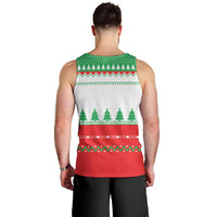 Funny Fitness Cookie Christmas Men Tank Top with Gingerbread Design and Holiday Pattern - Wonder Print Shop