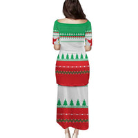 Funny Fitness Cookie Christmas Puletasi with Gingerbread Design and Holiday Pattern - Wonder Print Shop