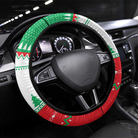 Funny Fitness Cookie Christmas Steering Wheel Cover with Gingerbread Design and Holiday Pattern - Wonder Print Shop