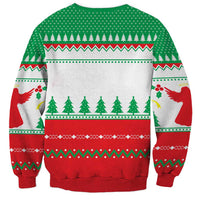 Funny Fitness Cookie Christmas Sweatshirt with Gingerbread Design and Holiday Pattern - Wonder Print Shop