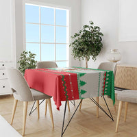 Funny Fitness Cookie Christmas Tablecloth with Gingerbread Design and Holiday Pattern - Wonder Print Shop