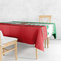 Funny Fitness Cookie Christmas Tablecloth with Gingerbread Design and Holiday Pattern - Wonder Print Shop