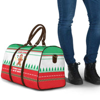Funny Fitness Cookie Christmas Travel Bag with Gingerbread Design and Holiday Pattern - Wonder Print Shop