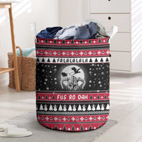 Fa La La La Snowman Tree Xmas Christmas Laundry Basket Xmas Holiday Patterns - Wonder Print Shop