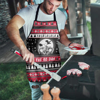 Fa La La La Snowman Tree Xmas Christmas Apron Xmas Holiday Patterns - Wonder Print Shop