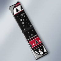 Fa La La La Snowman Tree Xmas Christmas Auto Sun Shade Xmas Holiday Patterns - Wonder Print Shop