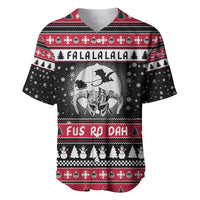 Fa La La La Snowman Tree Xmas Christmas Baseball Jersey Xmas Holiday Patterns - Wonder Print Shop