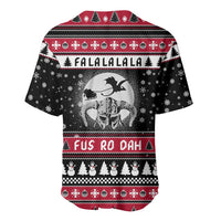 Fa La La La Snowman Tree Xmas Christmas Baseball Jersey Xmas Holiday Patterns - Wonder Print Shop