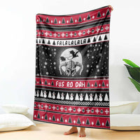Fa La La La Snowman Tree Xmas Christmas Blanket Xmas Holiday Patterns - Wonder Print Shop