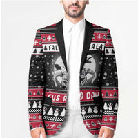 Fa La La La Snowman Tree Xmas Christmas Blazer Xmas Holiday Patterns - Wonder Print Shop