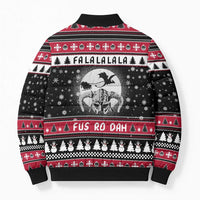 Fa La La La Snowman Tree Xmas Christmas Bomber Puffer Jacket Xmas Holiday Patterns - Wonder Print Shop