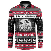Fa La La La Snowman Tree Xmas Christmas Button Sweatshirt Xmas Holiday Patterns - Wonder Print Shop