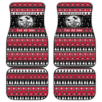 Fa La La La Snowman Tree Xmas Christmas Car Mats Xmas Holiday Patterns - Wonder Print Shop