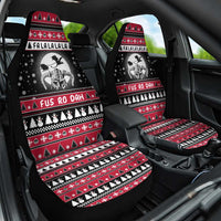 Fa La La La Snowman Tree Xmas Christmas Car Seat Cover Xmas Holiday Patterns - Wonder Print Shop