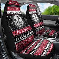 Fa La La La Snowman Tree Xmas Christmas Car Seat Cover Xmas Holiday Patterns - Wonder Print Shop