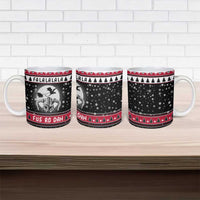 Fa La La La Snowman Tree Xmas Christmas Ceramic Mug Xmas Holiday Patterns - Wonder Print Shop