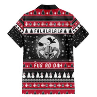 Fa La La La Snowman Tree Xmas Christmas Family Matching Mermaid Dress and Hawaiian Shirt Xmas Holiday Patterns - Wonder Print Shop