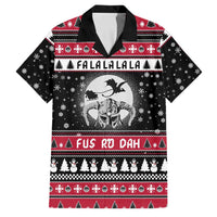 Fa La La La Snowman Tree Xmas Christmas Family Matching Off Shoulder Maxi Dress and Hawaiian Shirt Xmas Holiday Patterns - Wonder Print Shop