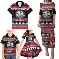 Fa La La La Snowman Tree Xmas Christmas Family Matching Puletasi and Hawaiian Shirt Xmas Holiday Patterns - Wonder Print Shop