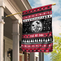 Fa La La La Snowman Tree Xmas Christmas Garden Flag Xmas Holiday Patterns - Wonder Print Shop