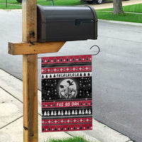 Fa La La La Snowman Tree Xmas Christmas Garden Flag Xmas Holiday Patterns - Wonder Print Shop