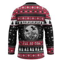 Fa La La La Snowman Tree Xmas Christmas Hockey Jersey Xmas Holiday Patterns - Wonder Print Shop